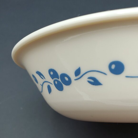 Corelle Blueberry Bouquet Fruit Dessert Berry Bowls Beige Blueberries Sauce Bowl - Picture 6 of 6